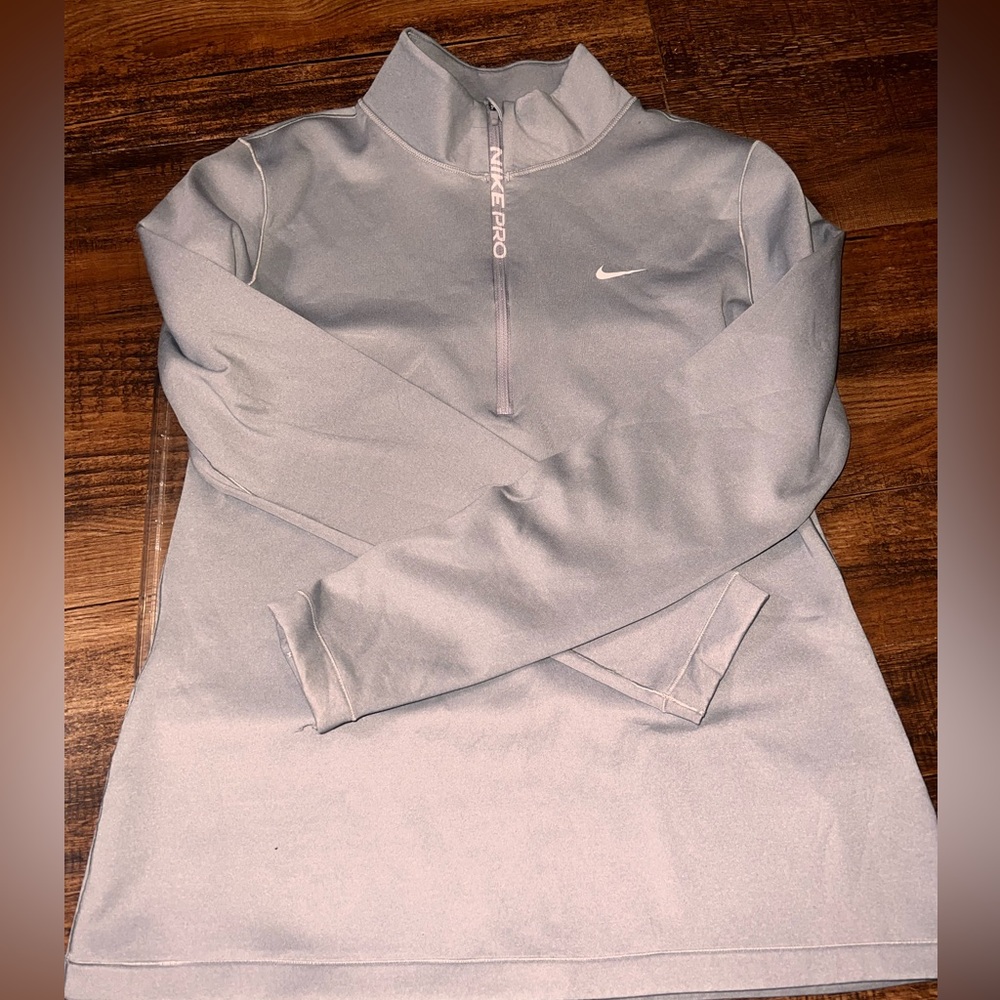 Grey Nike Pro Dri-Fit sweater